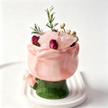 Romantic Sculpted Pink Rose Ceramic and Quartz Aromatherapy Diffuser Set