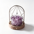 Illuminated Geometric Arch Amethyst Crystal Aromatherapy Diffuser