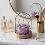 Illuminated Geometric Arch Amethyst Crystal Aromatherapy Diffuser