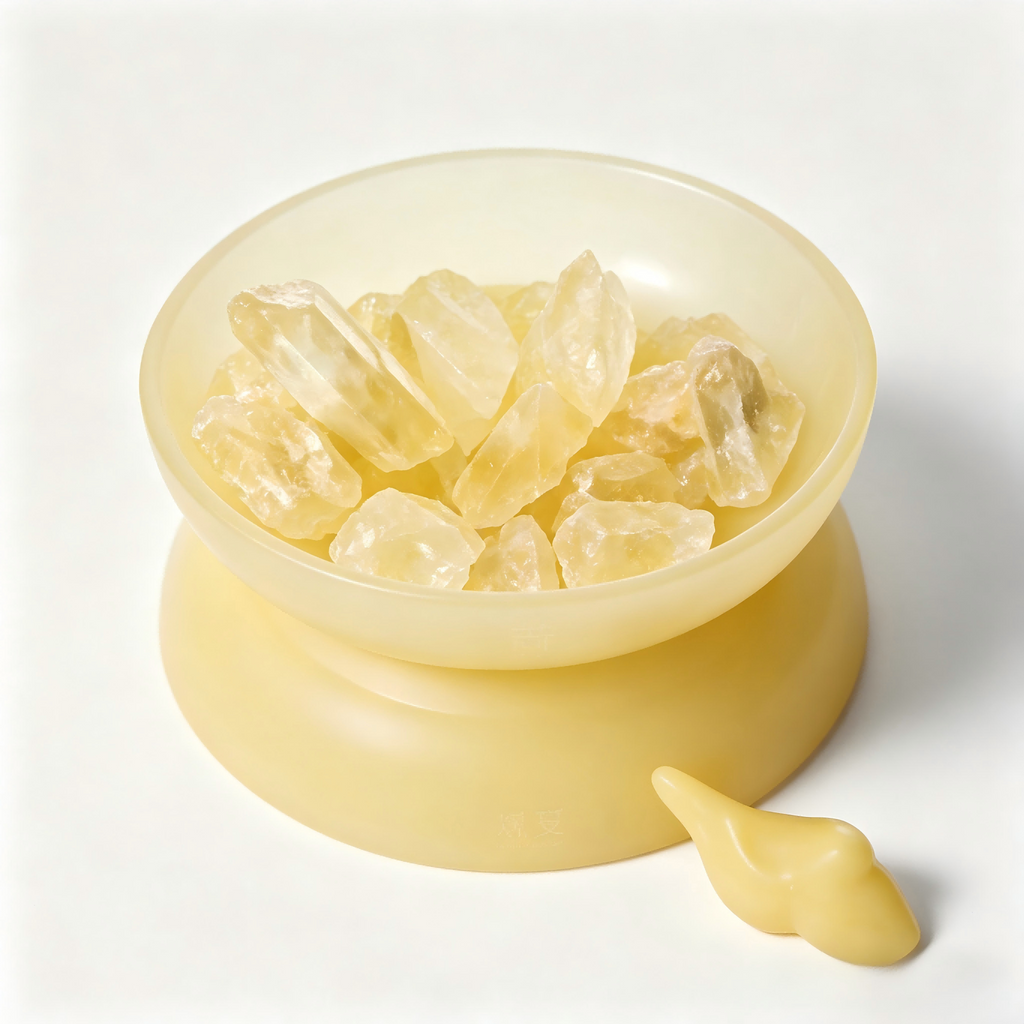 Luminous Golden Citrine-Tone Crystal Aromatherapy Diffuser Set