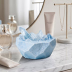 Serene Glacier Blue Faceted Crystal Aromatherapy Diffuser Set